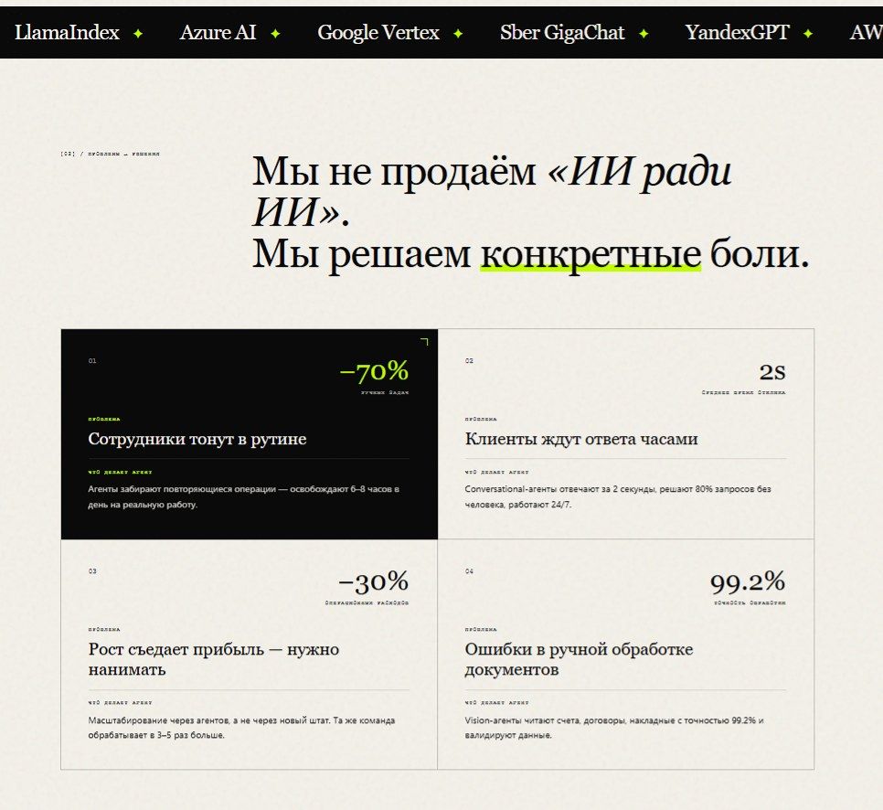 NEURON/OPS — боли клиента