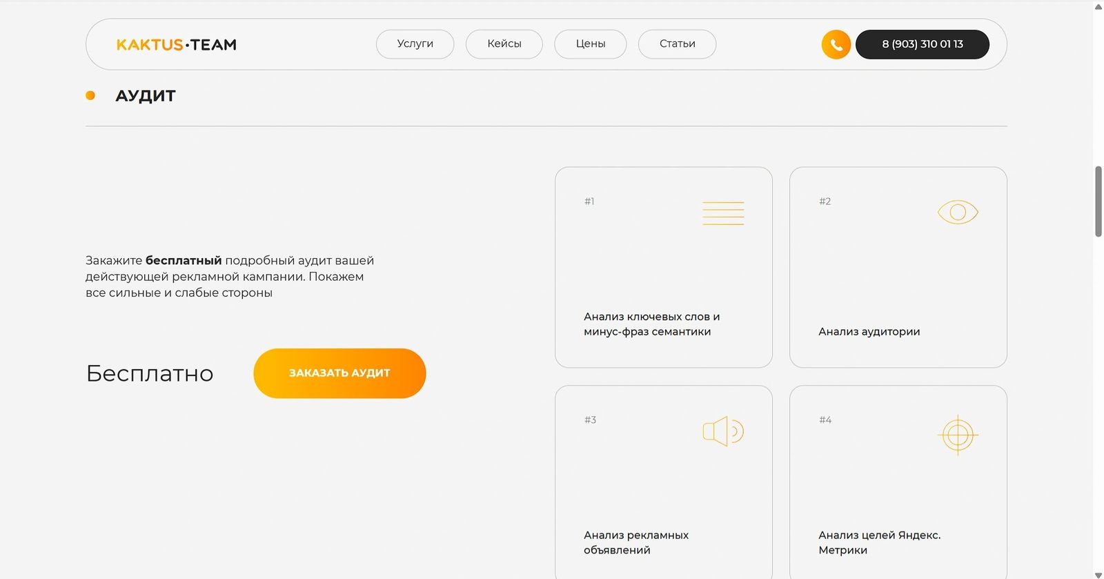 Kaktus Team — аудит